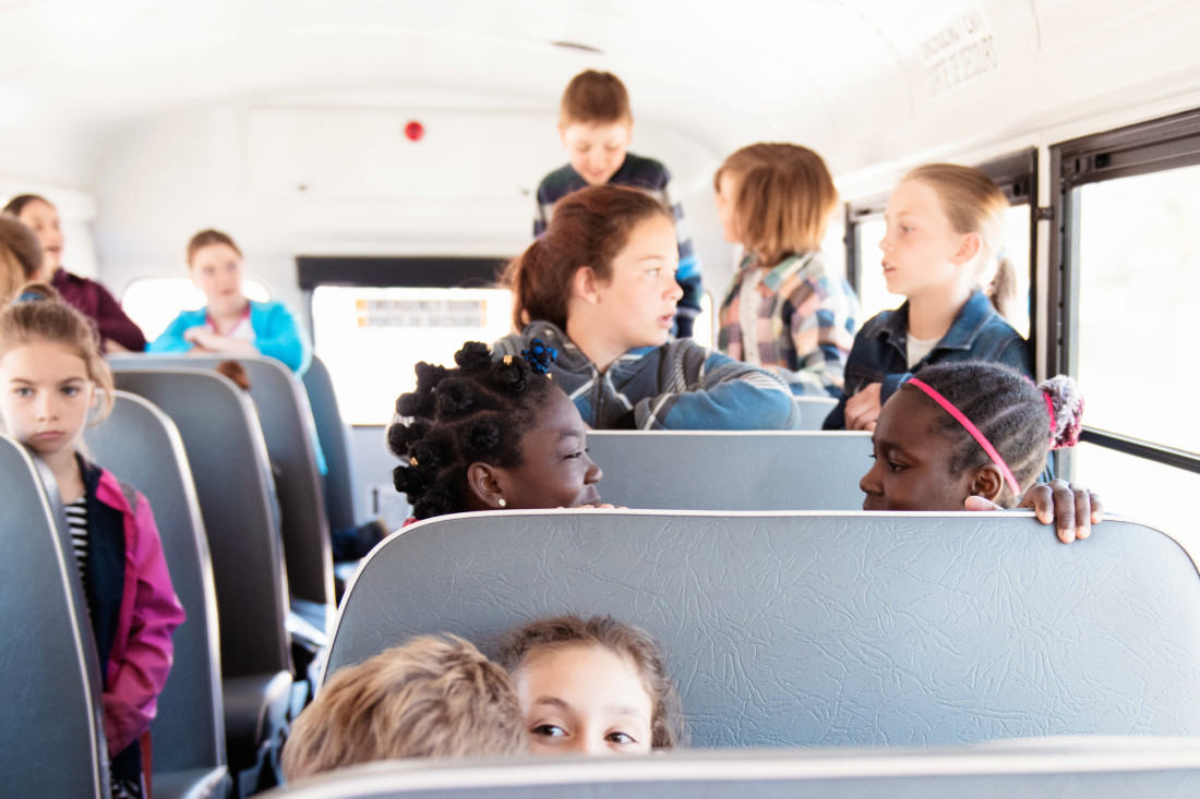 kids on bus