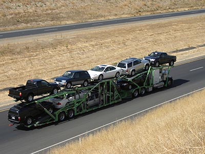 Truck on highway